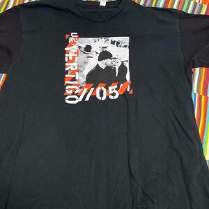 U2 Vertigo concert T-shirt size 2 XL 2005 black double side fast shipping